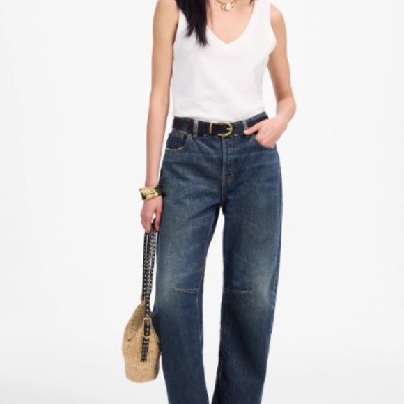 NWT Madewel The Darted Barrel-Leg Jean - Picture 1 of 4